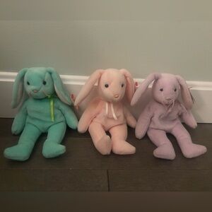 TY Beanie Babies- Hippity, Hoppity and Floppity